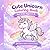 Cute Unicorn Coloring Book for Kids Ages 4-8: 26 Fun and Magical Unicorn Coloring Pages for Girls and Boys