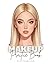 Makeup Practice Book: 50 Face Coloring Pages: Featuring Open and Closed Eyes for Professional Artists, Beginners, Kids, Tweens, Teens, and Adults - Perfect for Girls and Women