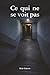Ce qui ne se voit pas (French Edition)