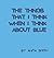 The Things That I Think When I Think about Blue (Color)