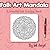 Folk Art Mandalas - Ink Tracing Book: Mindful tracing activity to relax and unwind. 30 nature inspired folk art mandalas to trace with ink