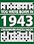 You Were Born In 1943: Crossword Puzzle Book: Classic Crossword Puzzle Book for Adults with Easy and Medium Levels