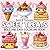 Sweet Treats Coloring Book : Bold & Easy Coloring Book For All Ages