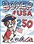 Boxer USA 250 Coloring Book for Kids and Adults: Patriotic Dog Designs Celebrating American Spirit