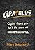 Gratitude: Saying thank you...