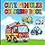 Cute Vehicles Coloring Book: Charming Cars Trucks and Boats with Happy Faces and Neat Frames for Easy Screen-Free Toddler Fun Ages 3-7