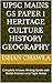 UPSC Mains GS Paper 1 Heritage Culture History Geography: Complete Answer Writing Guide with Model Answers and Topic Notes