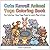 Cute kawaii Animal Yoga Coloring Book / Age 3+ / 64 pages / Big Square book / Premium colours for kids: - Fun Coloring + Easy Yoga Poses to Learn, Play & Grow