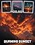 Burning Sunset Photo Book: 40 Images Fiery Sunsets With Vibrant Sky Colors