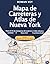 Mapa de Carreteras y Atlas de Nueva York: Mapas de los 63 condados, con rutas escénicas, lugares de interés y referencia para viajes (Spanish Edition)