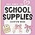 School Supplies: Bold, Simple and Fun Coloring Books