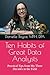 Ten Habits of Great Data Analysts: Practical Tips from My Three Decades in the Field