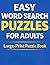 Supersized Large‑Print Word Search for Adults: 100 Easy-to-Read Word Search Puzzles for Seniors, Adults & Low-Vision Readers