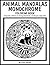 Animal Mandalas Monochrome Coloring Book: 50 One Color Illustration Pages For Relaxation And Creative Escape For All Ages