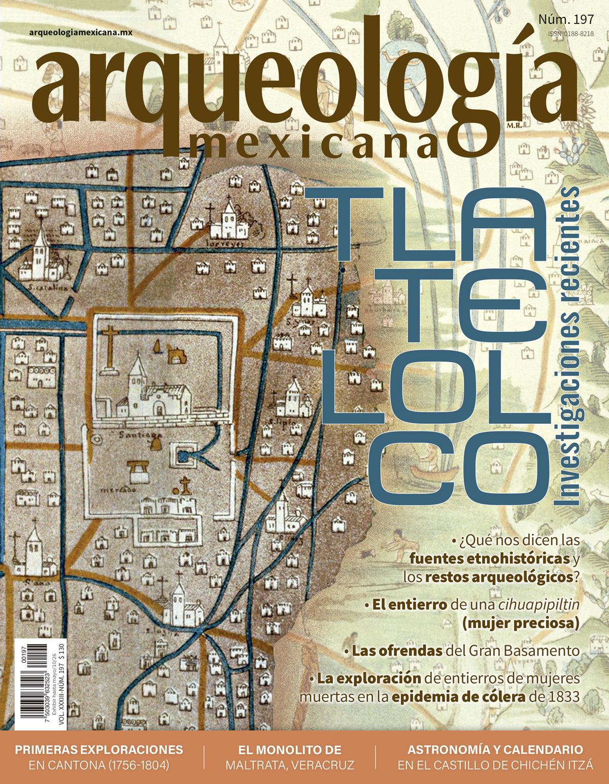 Tlatelolco. Investigaciones recientes (Arqueología Mexicana, marzo-abri 2026, Volumen XXXIII, n. 197)