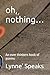oh, nothing…: An over thinkers book of poems