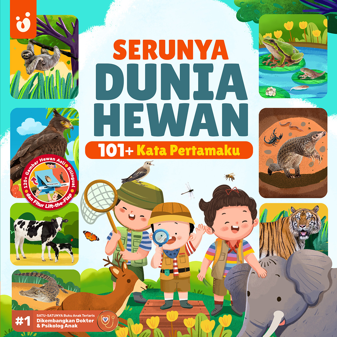Serunya Dunia Hewan: 101+ Kata Pertamaku