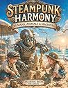Steampunk Harmony: Humans, Animals & Machines: Coloring Book for Adults, Steampunk Designs with Robots and Nature, Relaxing and Imaginative Scenes