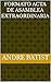 FORMATO ACTA DE ASAMBLEA EXTRAORDINARIA (Spanish Edition)