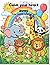 Color your heart away: Cute animal coloring book