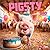 Pigsty | 2027 12 x 24 Inch (Hanging) Monthly Square Wall Calendar | Plastic-Free | BrownTrout | Domestic Pet Farm Animals Pigs