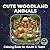 Cute Woodland Animals Coloring Book for Adults & Teens: 56 Humorous Nature and Forest Scenes for Stress Relief and Relaxation