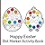 Happy Easter Dot Marker Activity Book: Festive Paint Dauber Activities with Borders Featuring Big Dots on Eggs and Bunnies for Toddler Holiday Fun
