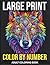 Large Print Color By Number Adult Coloring Book: Relaxing Large Print Mosaic Art Featuring Bold Lines and Clear Numbers for Seniors Seeking Stress Relief Through Beautiful Stained Glass Designs