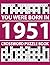 You Were Born In 1951: Crossword Puzzle Book: Large Print Crossword Puzzle Book for Cognitive Activity
