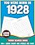 You Were Born In 1928: Word Search Book: Large Print Word Search Puzzle Book for Adults Born in 1928 Easy Brain Games for Relaxation and Focus