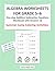 Fun Pre Algebra Worksheets for Grades 5-6 One-step Addition Subtraction Equations Workbook with Answers within 100 & Summer Camp Coloring Activities: ... Practice Drill 500 Problems 50 Worksheets