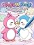 Cute Penguin Coloring Book for Adults Kids and Teens: A Cozy Kawaii Love Story Activity Book with 55 Chibi Penguin Couple Pages for Relaxation and Stress Relief