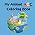 Animal ABC Coloring Book for Kids Ages 3–5: Learn Letters A–Z with Cute Animals, Easy Toddler Coloring Pages & Early Alphabet Fun: A Fun Alphabet ... Book for Preschool, Kindergarten & Toddlers