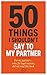 50 Things I Shouldn't Say To My Partner by Humour Hub
