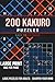 Kakuro Puzzle Book for Adults: 200 Easy Large Print Kakuro Puzzles