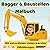 Bagger&Baustellen Malbuch: Mit extra dicken Linien und Zählübungen-einseitug bedruckt für großen Malspaß! (German Edition)