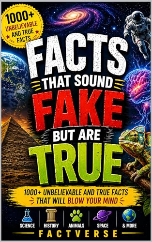 Facts That Sound Fake But Are True: 1000+ Unbelievable and True Facts That Will Blow Your Mind (FactVerse: Mind-Blowing Facts Series Book 2)