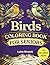 Birds Coloring Book for Seniors: Large Print Easy and Relaxing Bird Designs for Stress Relief | Simple Nature Coloring Pages for Adults and Seniors