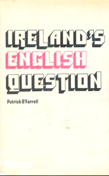 Ireland's English Question