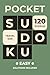 Pocket Sudoku Easy Edition: for Adults, Seniors and Teens | 120 Easy Puzzles | Compact 4x6 inches Travel Size | Solutions Included
