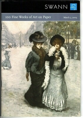 Swann Galleries Auction Catalog - 100 Fine Works of Art on Paper, March 3, 2003