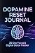 Dopamine Reset Journal: 30-Day Focus & Digital Detox Tracker – Build Discipline & Break Bad Habits: Track Your Screen Time, Habits & Mental Clarity – 30 Day Reset Challenge