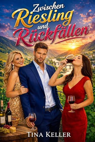 Zwischen Riesling und Rückfällen: Humorvoller Liebesroman / Second Chance / Jugendliebe (Verliebt, verreist, verwirrt - Herzklopfen inklusive) (German Edition)