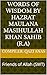 WORDS OF WISDOM by HAZRAT MAULANA MASIHULLAH KHAN SAHIB (R.A): Friends of Allah (SWT)
