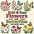 Bold & Easy Flowers and Butterflies Coloring Book: 40 Big and Simple Designs for Adults, Kids, and Seniors