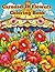 Carousel In Flowers Coloring Book: 100 Relaxing and Easy--To-Color Illustrations