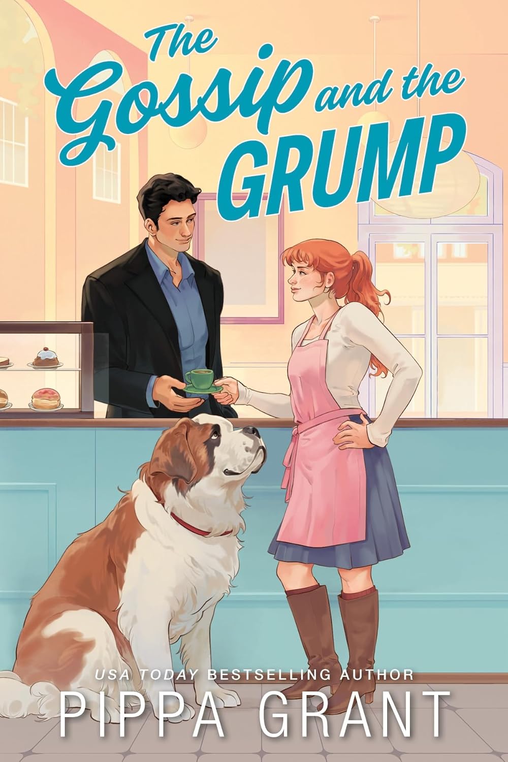 The Gossip and the Grump (Three BFFs and a Wedding, #2)