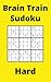 Yellow Brain Train Sudoku Book, 9x9 Puzzles, 300 Pages, 5x8, Hard