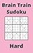 Pink Brain Train Sudoku Book, 9x9 Puzzles, 300 Pages, 5x8, Hard