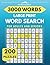 3000 Words Large Print Word Search for Adults and Seniors: Easy Puzzles • 2 Puzzles Per Page • Fun and Relaxing Brain Games